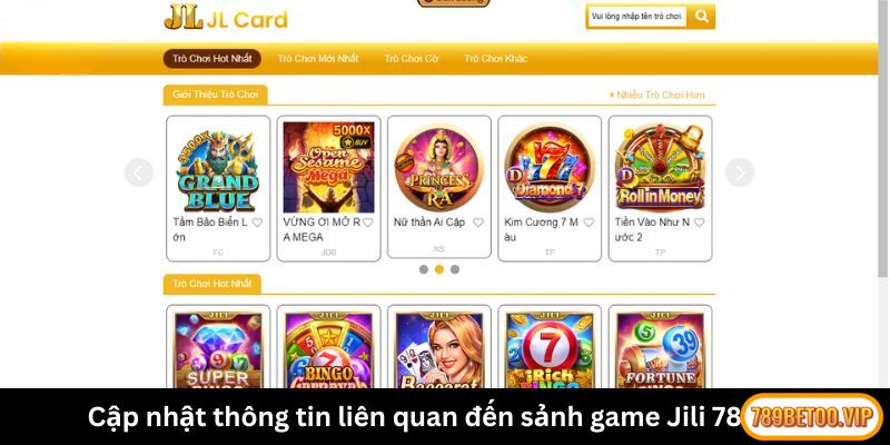 Hướng dẫn các bước tham gia đặt cược tại sảnh Jili 789BET